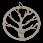 Tree of Life Pendant - Sterling Silver - Handmade - Fair Trade