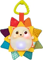 B. Baby – Musical Light-Up Baby Toy – Hedgehog Toy with Lights & Sounds – Sensory Toy for Newborns, Babies – Music & Glowing Lights – 0 Months + – RainGlow Buddy