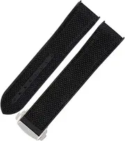 [XNWKF] Nylon Leather Rubber Watch Band Fit For Omega Seamaster For Omega With Folding Buckle Luxury Bracelets Watch Accessories Parts 20mm, 19mm, 21mm, 22mm