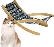Hogvinnatil Cat Scratching Chair Sisal Scratching Chair for House Cats Portable Adjustable Bed Foldable Cosy Pet Bed for Furniture Protection