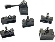 Lzcdelyxiao OXA Wedge Type Quick Change Tool Post Set, OXA Tool Holder Set, 6"-9" Lathe Swing, 6 Pcs