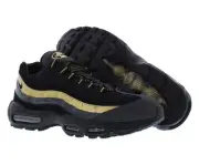 Nike Air Max 95 PRM Unisex Shoes Size 8, Color: Black/Black/Metallic Gold