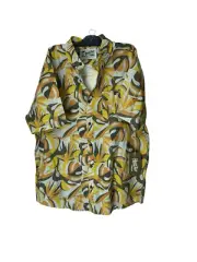 Howler Mansfield Men’s Sz L Citron Button Down Collar Lightweight Breathable Shi