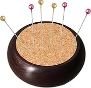 Cork Needle Cushion,Sewing Quilting Round Cork Pincushion | Portable Handcraft Tool Versatile Quilting Accessories for Mom Friends Family