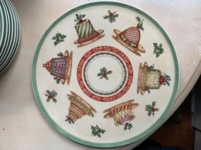 NEW VILLEROY & BOCH FESTIVE MEMORIES Christmas 12" ROUND CAKE PLATE Platter