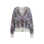 [Acne Studios] Acne Studios-Grey And Brown Mohair Cardigan-Donna S STAND