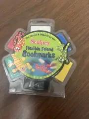 Shape & Bake Clay Kit Sculpey Flexible Friend Bookmarks Repositionable! Six Bar