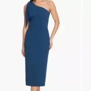 NWT Dress The Population Wom One should Tiffany Peacock Blue Bow Dress sz XS
