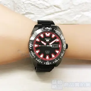 SEIKO 精工 SRP749K1手錶 SPORTS 鍍黑 黑/紅面 手自動上鍊 機械 男錶【澄緻精品】