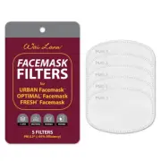 Pack of 5 Facemask Filters - Washable - Reusable >95% Efficiency - Nano Filters