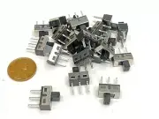 25 Pieces SS12D10 Vertical Slide Switch Toggle Switch 1P2T 3P Pitch 5MM E28