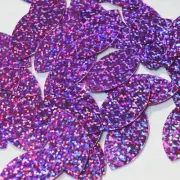 Navette Leaf Sequin 1.5" Orchid Light Purple Hologram Glitter Sparkle Paillettes