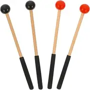 HONITANO 2 Pairs Durable Percussion Sticks for Tongue Drum Crafted Mallets for Music Enthusiasts Easy to Use Portable Drum Accessories