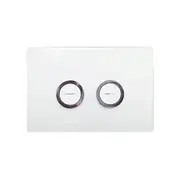 Johnson Suisse 245 x 165mm White Matte Pneumatic Flush Button