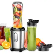 Electric Smoothie Blender, Powerful Small Blender with 2 Portable 20oz Tritan...