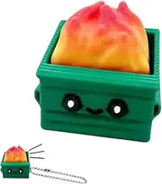 Dumpster Fire Clickie Fidget, Dumpster Fire Toy, Funny Dumpster FIRE Stress-Relief Clicker Fidget, Dumpsters Desk Accessories, Office Desk Decor, Anxiety Relief Gifts for Adults (1pc)