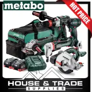 Metabo Cordless Kit 5 Piece Saw Drill Grinder Nibbler & Impact Driver AU68504455
