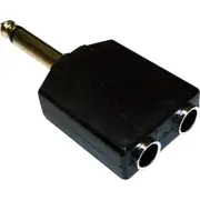 AEON AN3 Adaptor Mono 6.35mm(m)- 2x Mono 6.35 audio plug Sockets adpater [Aeon-AN3]