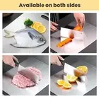 Easy to Clean Cutting Board Meat Vegetable Stainless Steel with Grip Handle