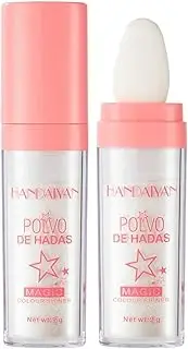 Highlighter Powder Stick for Body & Face, Fairy Highlight Patting Powder Natural Face Powder Blusher, Brightens Makeup Stick for Face Body Hair Cosmetic