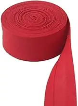 100% Cotton Bias bindnig Tape,Size: 25mm, Width:1",2.5cm,30yds Various Color,DIY Garment Accessories wholesales (Red)