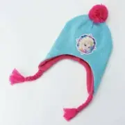 Frozen Elsa Winter Hat & Gloves Set Disney Blue Pink 2 Pc $30 NWT Girls- OS