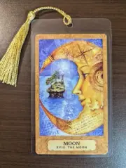 THE MOON XVIII Bookmark Tarot Deck Chrysalis Art NEW Card Oracle Gift Butterfly