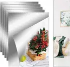6 PCS 8''x6'' Self Adhesive Acrylic Mirror Small Frameless - Non Glass Mirror