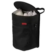 Spill-Proof Car Trash Can, 2.5 Gallon Hanging Garbage Bin for Men and Women, Rem