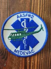 US Army AASF#2 Medical Evac Helicopter Ambulance Dust Off Patch NEW Unused