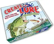 Create-A-Lure Top Water Edition Lure Making Kit, Paint Your Own Fishing Lures, Kids Painting Crafts with 2 Lures, Kid-Safe Washable Paint Colors, Paint Brushes and Hooks