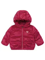 GUESS Red Long Sleeve Padded Jacket (0–18m) Size: 12M, Polyester