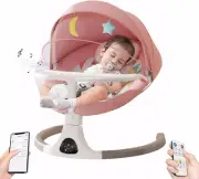 TTFP Baby Swing with Dinner Tray, New Born Baby Rocker Chair with 3 Timing, 5...