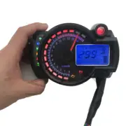 15000rpm Motorcycle LCD Digital Speedometer Tachometer Odometer Oil Leve