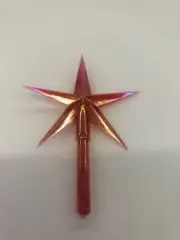 Large Red Aurora Star - Ceramic Christmas Tree Star - Red Aurora Star