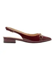 [Sandler] Becky Flat Shoes in Wine Patent