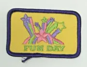 PATCH GSA Girl Scouts Fun Day Pink Purple Green Shooting Stars