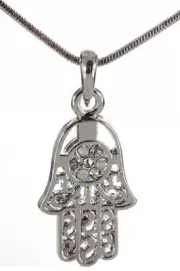 Floral lucky charm Hamsa Necklace success Pendant for her special birthday gift