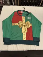 Tipsy Elves Christmas Present Pullover Sweater NWT 3XL