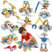 10-in-1 STEM Building Toys for Kids Ages 3-6 – Take Apart Helicopter Car Robot