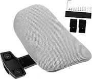 MOLUCKFU 1 Set Comfortable Adjustable Chair Headrest Ergonomic Lift Computer Chair Pillow for Enhanced Neck Support Detachable Design for Office Use Fits Swivel Grey