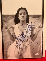 Salma Hayek and K.D. lang Dual Signed Magazine Page One of a Kind Collectible
