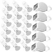 [Operitacx] 100pcs Earrings and Ear Clips Ear Hook Clips Clip Earrings Non Piercing Ear Jewelry Clip on Earrings for Girls Womens Earrings Girls Earring Teens Jewelry Earhook Miss Perforation
