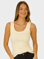 Womens Scoop Neck Rib Tank