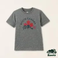 在飛比找momo購物網優惠-【Roots】Roots大童-加拿大日系列 手繪海狸有機棉短