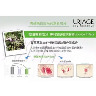 URIAGE 優麗雅 青蘋果 淨痘粉刺修護潤色防曬乳液 SPF30 適合混合性皮膚及油性皮膚 40ml 現貨【丫丫代購】