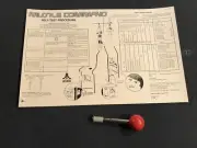 ATARI Missile Command Arcade Back Door Sheet New.
