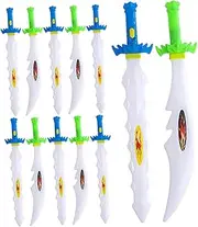Abaodam 12Pcs Portable Light Up Sword for Glowing Swords for Parties Lightweight Plastic for Interactive Play and Parent Fun