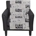 Berkshire Peanuts Snoopy I Like NAPS Grey Throw Blanket 50 x 70