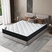 STARRY EUCALYPT Memory Foam Mattress Duracoil Bonnell Spring 16cm Thickness, Medium Firm Tight Top Bed Mattress with Enhanced Edge Support and Airflow Design, Mylah White, Single Size